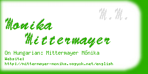 monika mittermayer business card
