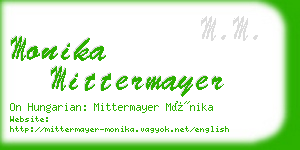 monika mittermayer business card